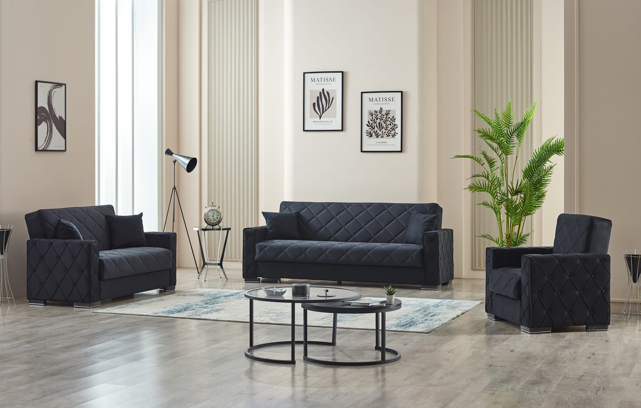Hegel Black Sofabed - Image 2