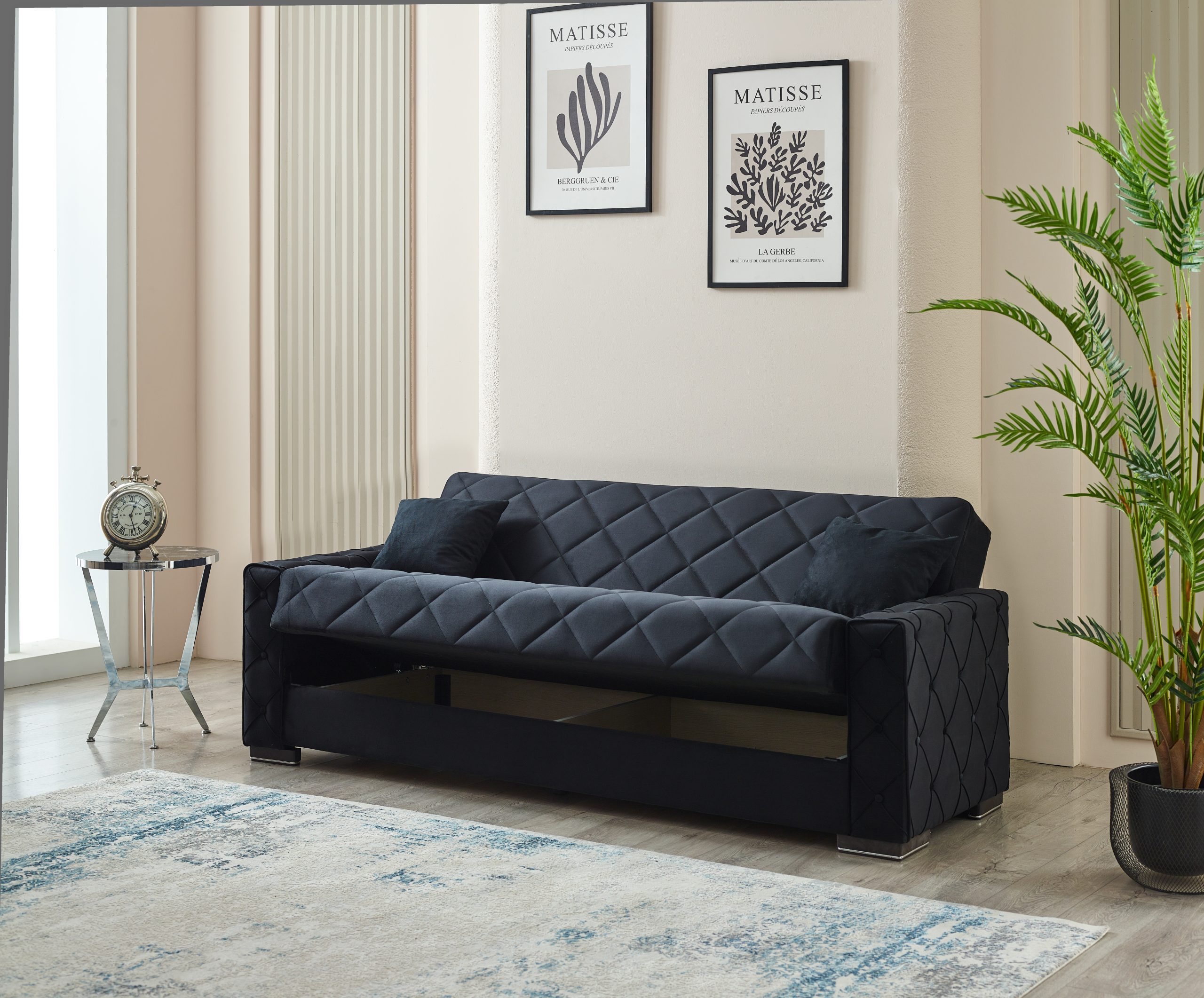 Hegel Black Sofabed - Image 4
