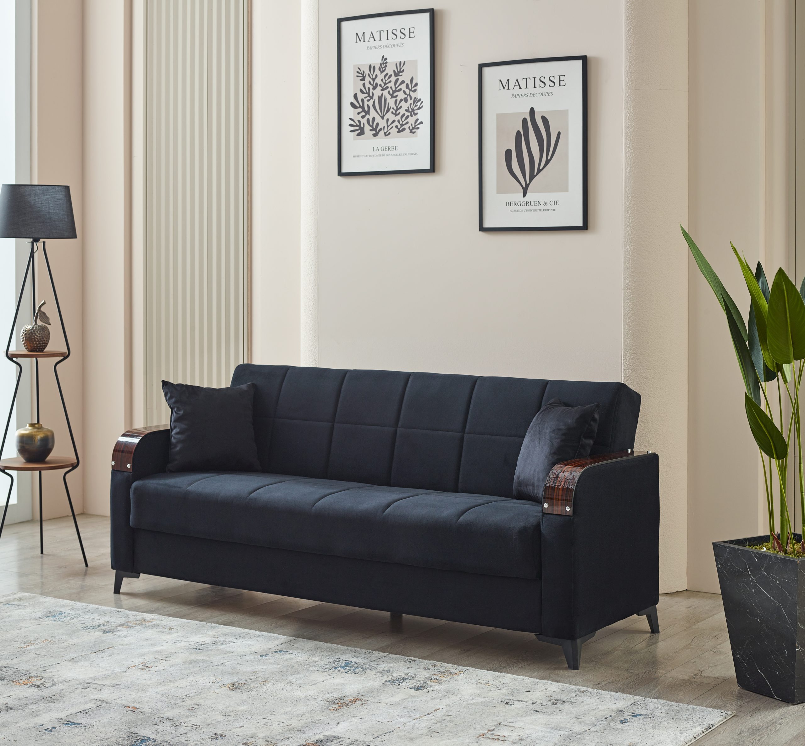 Kermont Black Sofabed