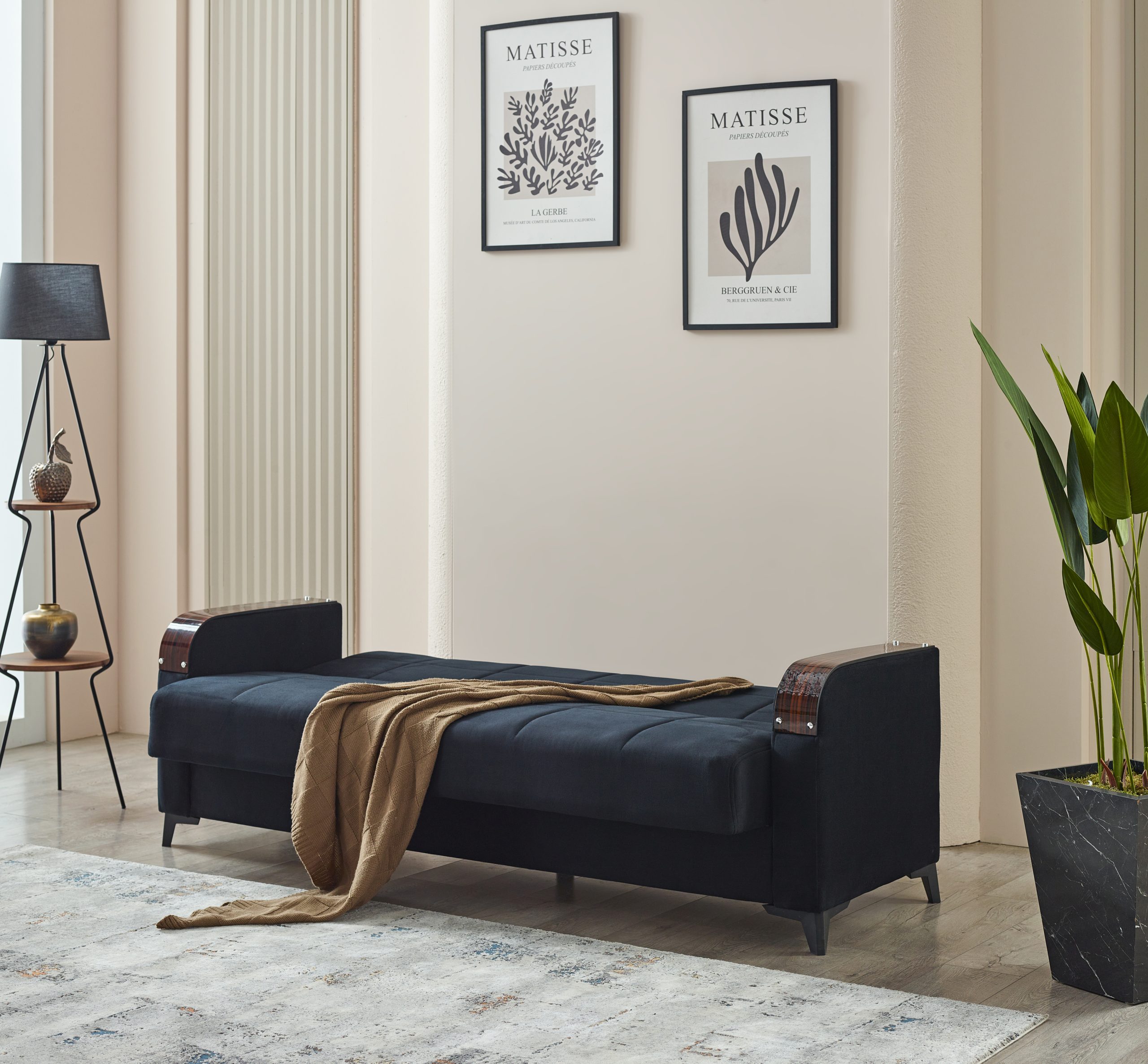 Kermont Black Sofabed - Image 4