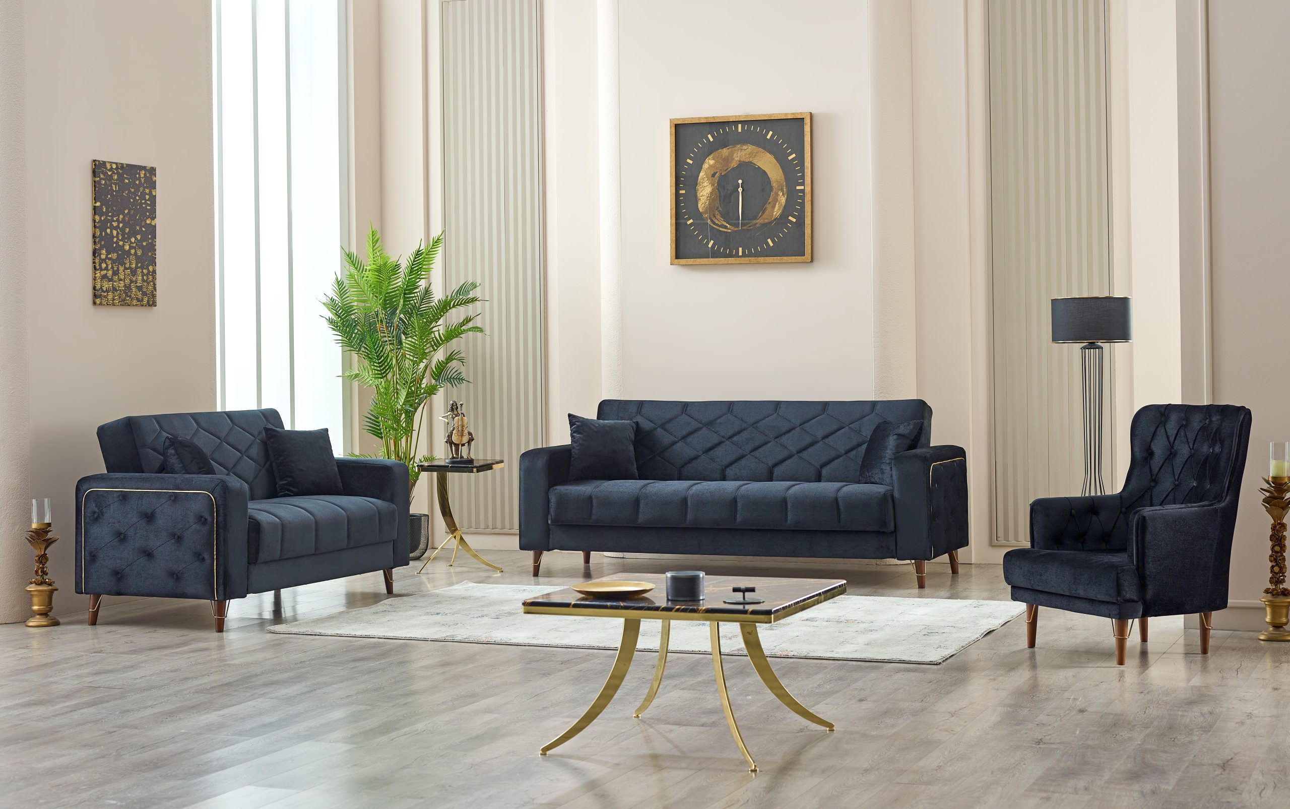 Tual Black Sofabed - Image 2