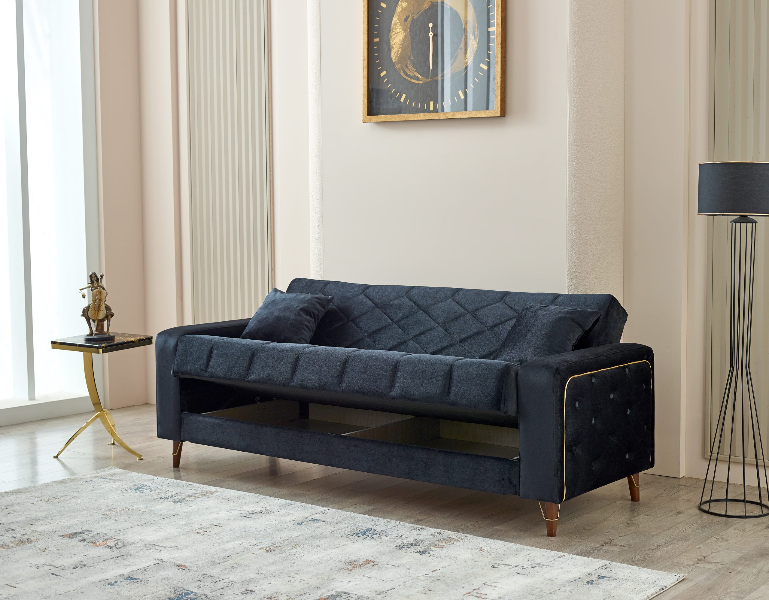 Tual Black Sofabed - Image 4