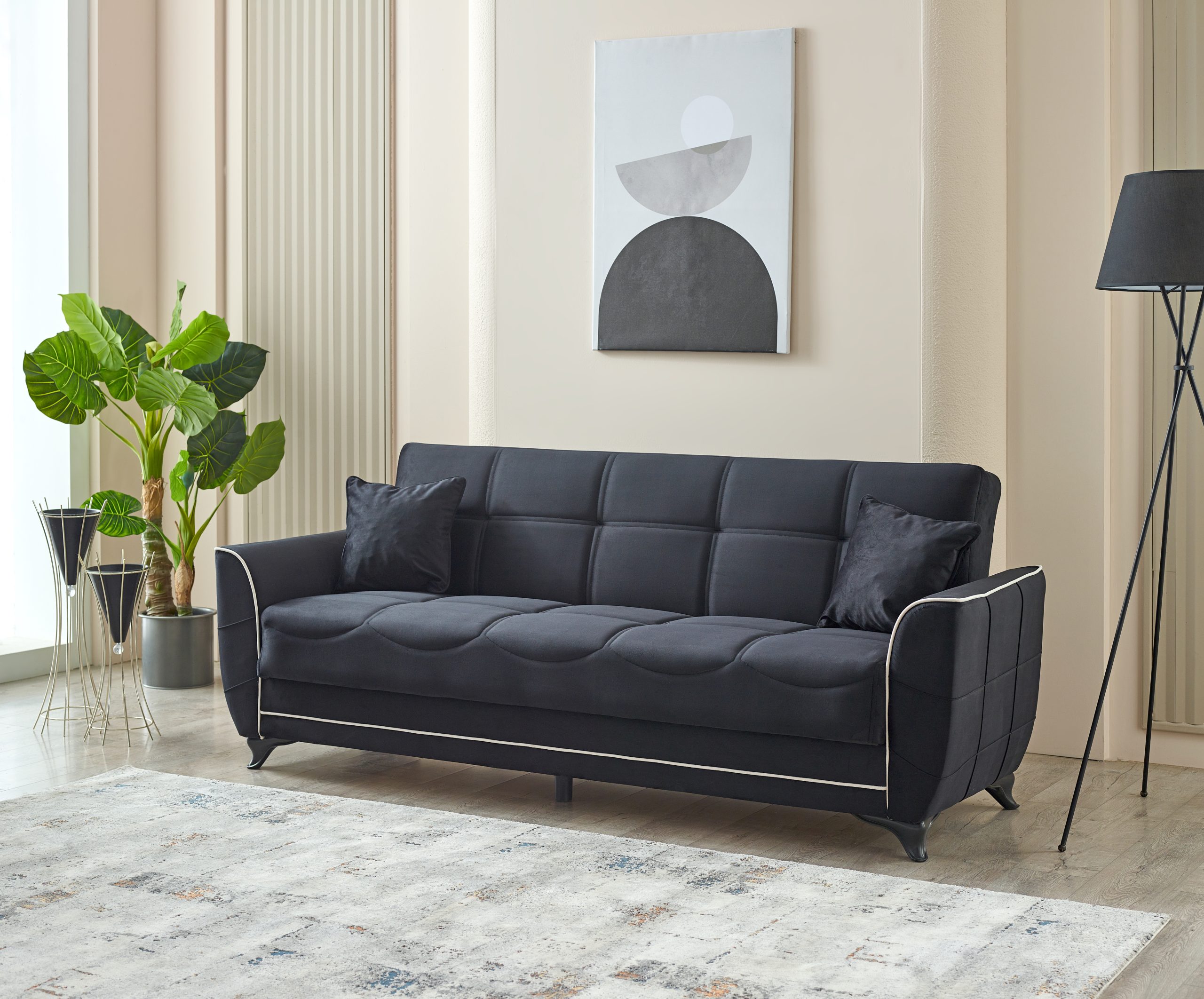 Tual Black Sofabed